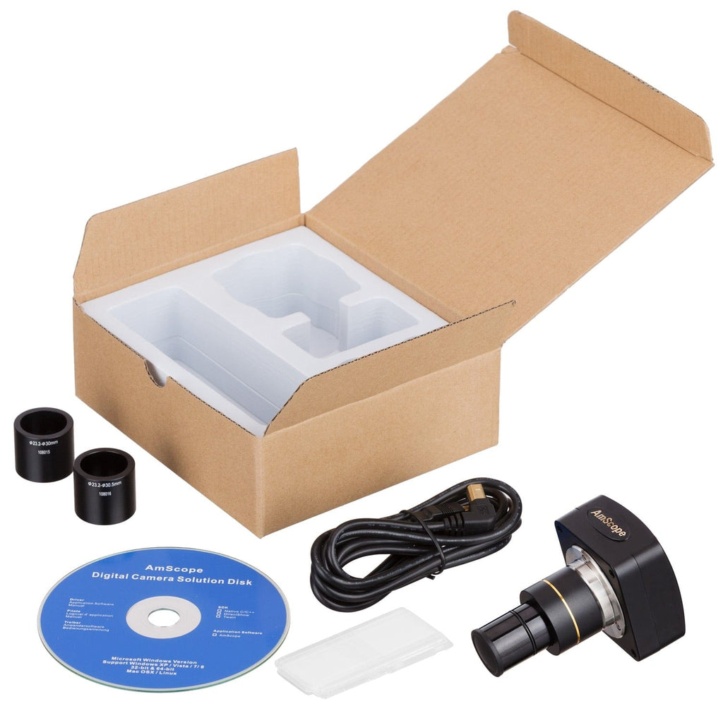 3MP USB 2.0 Color CMOS C-Mount Microscope Camera with Reduction Lens