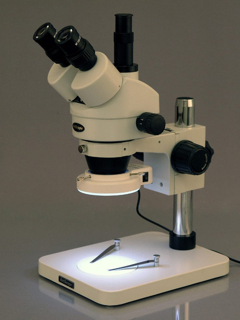 Eakins 7X45X 180X Simul-Focal Industrial Trinocular Stereo Microscop 4K 66mp Camera Double Boom Arm Stand 144 LED Ring Light SET - 1420 Eakins 7X45X 180X Simul-Focal Industrial Trinocular Stereo Microscop 4K 66mp Camera Double Boom Arm Stand 144 LED Ring Light SET - 1420