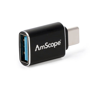 AmScope USB 3.0 Female to USB-C Male Cable Adapter