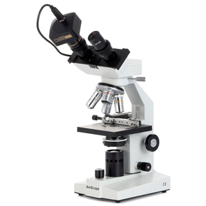 40X-2000X Widefield Binocular LED Microscope + 3MP USB Camera