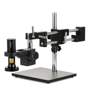 Amscope 0.7X-5.6X All-in-1 8.3MP USB Digital Zoom Microscope +2-Arm Boom Stand