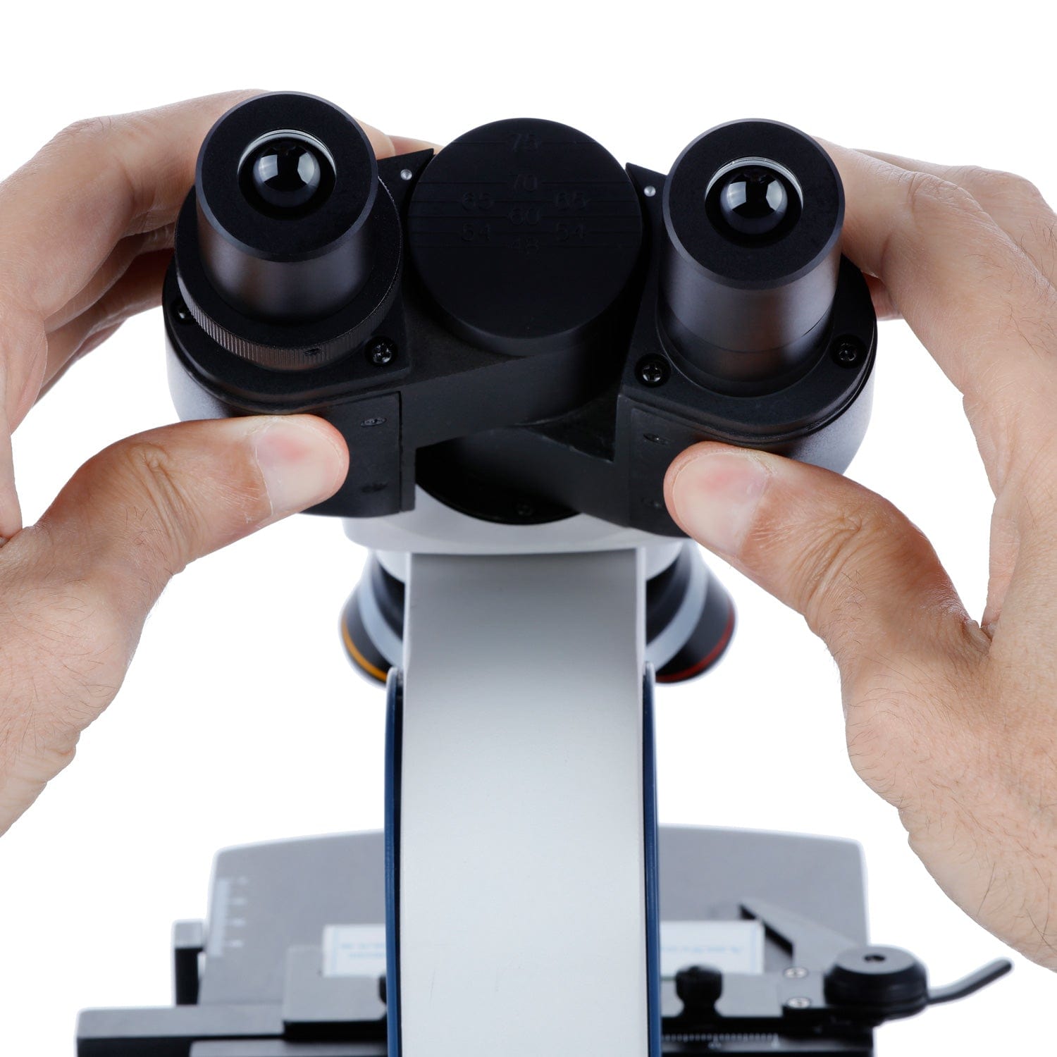 AmScope B110 Series Binocular Compound Microscope 40X-400X Magnifiaction dual LED, Ergonomic, Lab With 3D Two-Layer Mechanical Stage