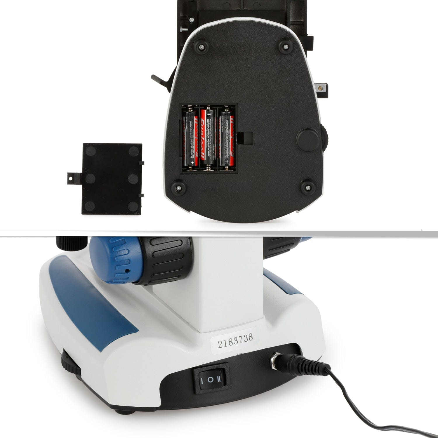 AmScope B110 Series Binocular Compound Microscope 40X-400X Magnifiaction dual LED, Ergonomic, Lab With 3D Two-Layer Mechanical Stage