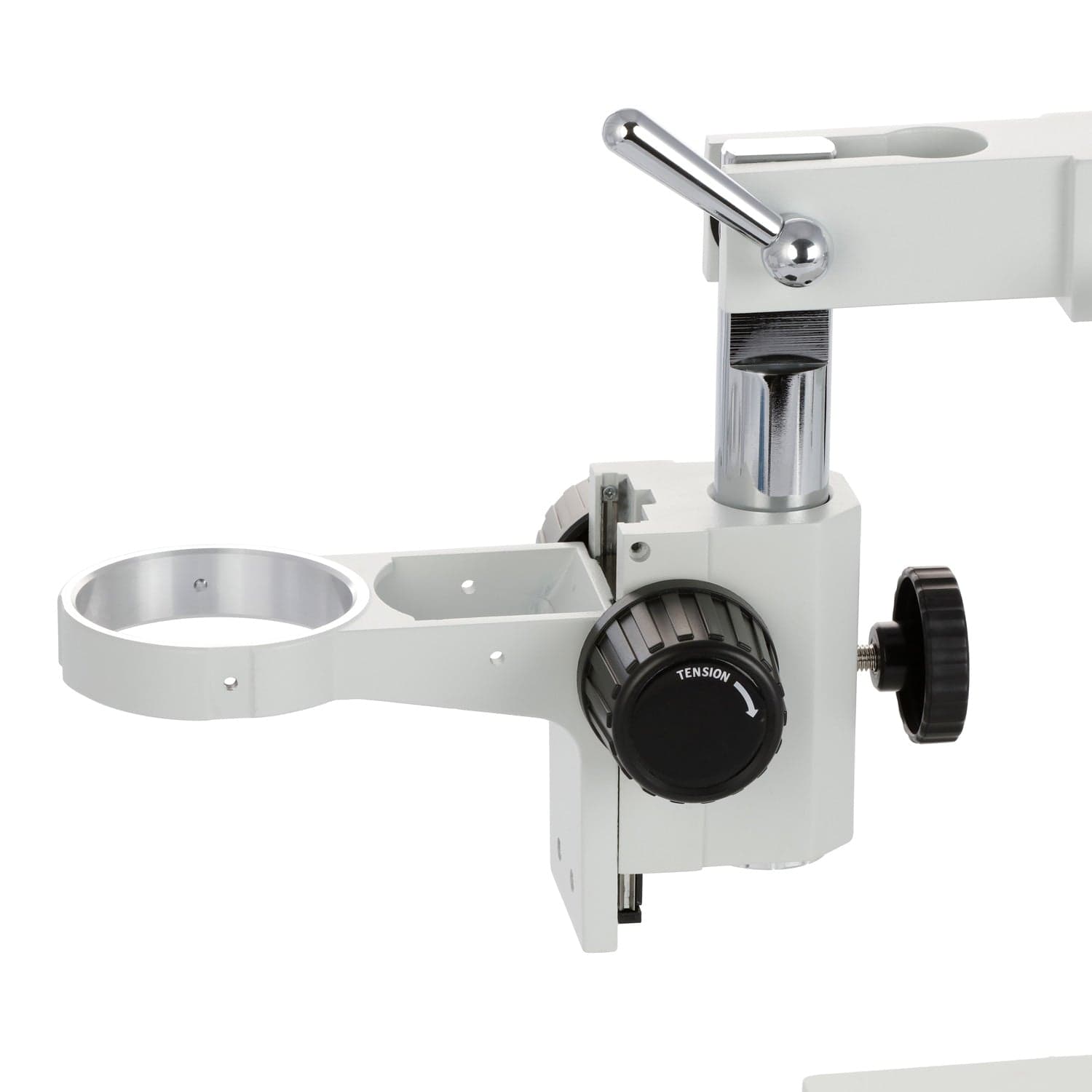 AmScope SM-4 Series Zoom Trinocular Stereo Microscope 3.5X-180X Magnification with 144 LED Compact Ring Light and 20MP USB 3.0 C-mount Camera on Double Arm Boom Stand