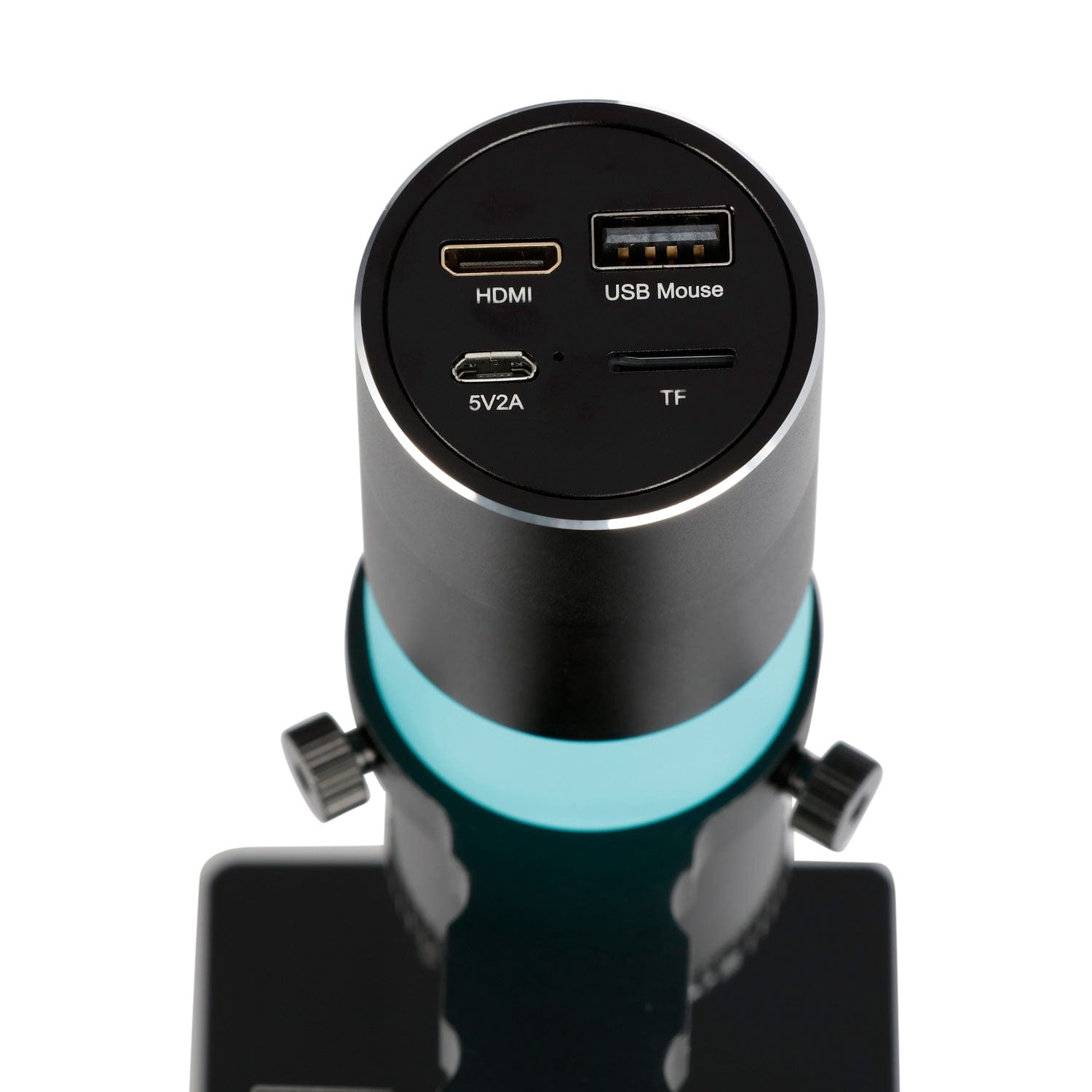 AmScope HHD Series All-In-One 2.1MP Professional Polarizing HDMI Handheld Digital Microscope with 10X-280X, LED Ring Illuminator, and Table Stand