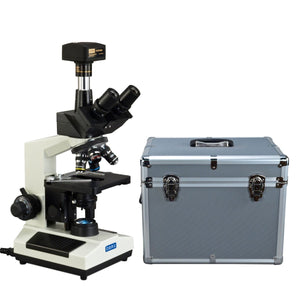 OMAX 40X-2500X Trinocular Lab Compound LED Microscope+14MP Camera