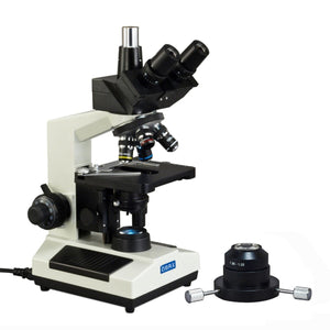 OMAX 40X-2500X Advanced Darkfield LED Trinocular Biological Compound Microscope