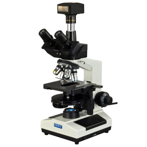 OMAX 40X-2500X Phase Contrast Trinocular LED Compound Microscope+14MP Camera
