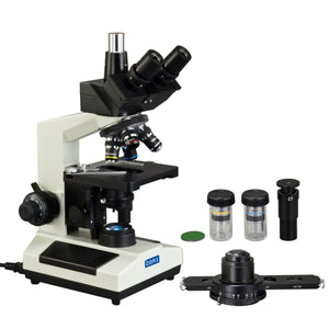 OMAX 40X-2500X Phase Contrast LED Trinocular Biological Compound Microscope