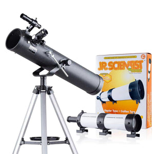 Holiday Savings! IQCREW By AmScope 35X-350X 76mm Reflector Telescope + BONUS Telescope Kit and Booklet