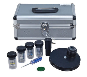 Disc Phase Contrast Kit w/ BF Condenser for Microscopes with Carrying Case