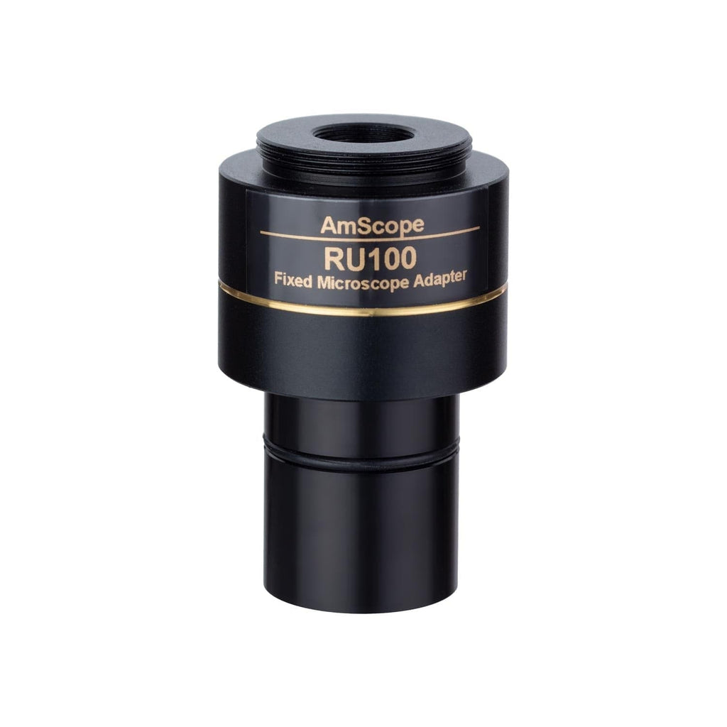 AmScope 1X Magnification C-mount Relay Lens Adapter for Microscope Cam ...