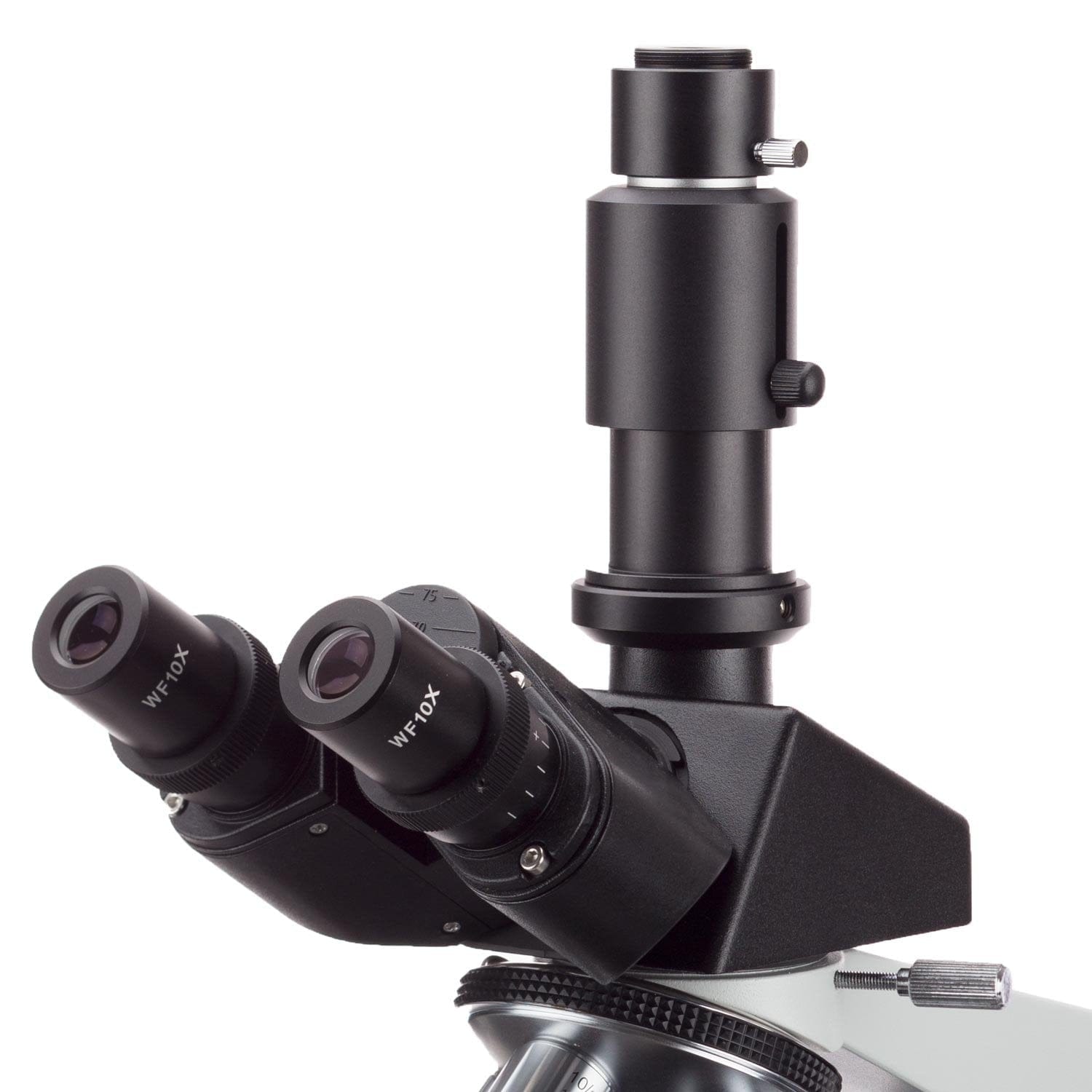 AmScope 490 Series Trinocular Compound Microscope 40X-2000X Magnification, 1.3MP USB 2.0 C-mount Camera