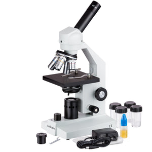 40x-2500x Cordless LED Compound Microscope