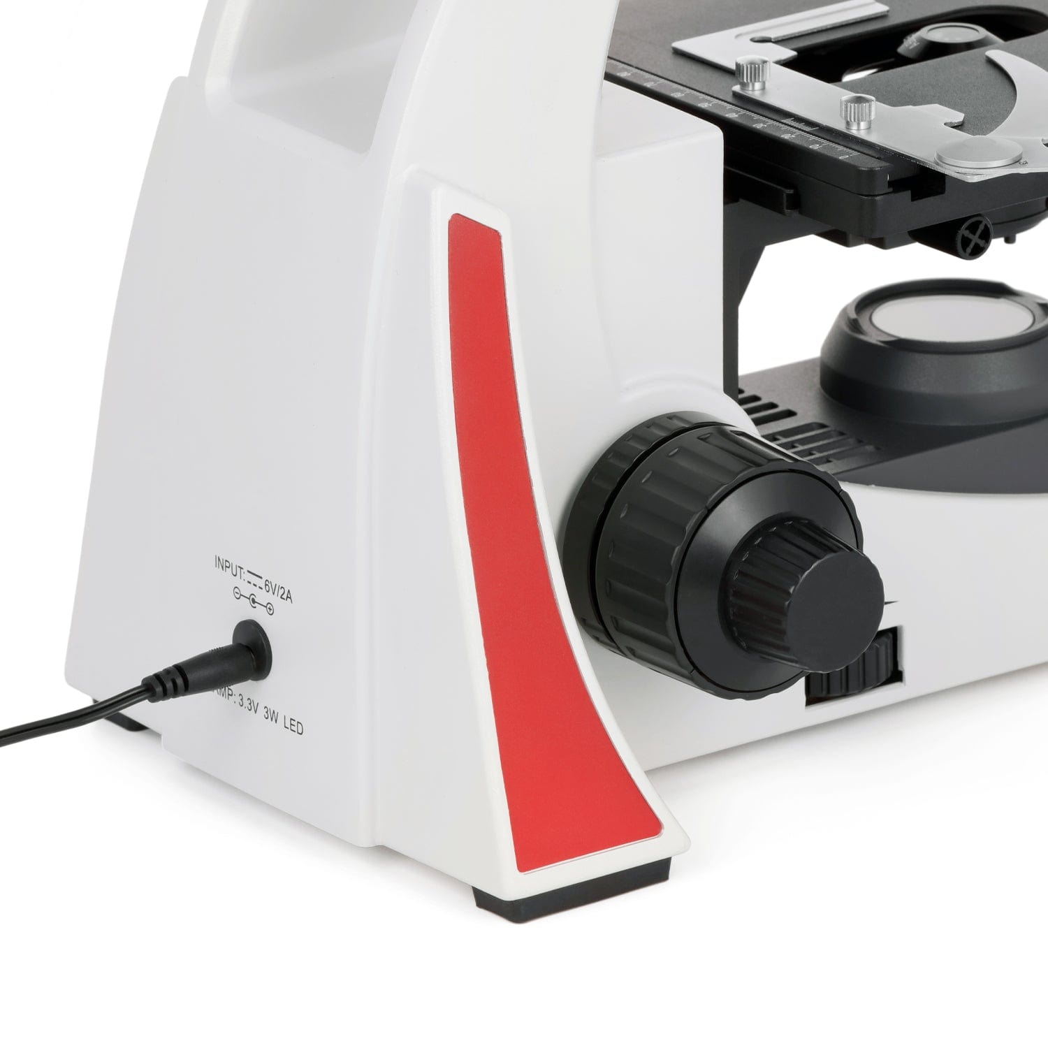 AmScope EduPro EDU550 Series Binocular Compound Microscope with 2-layer mechanical stage and 3W LED illumination