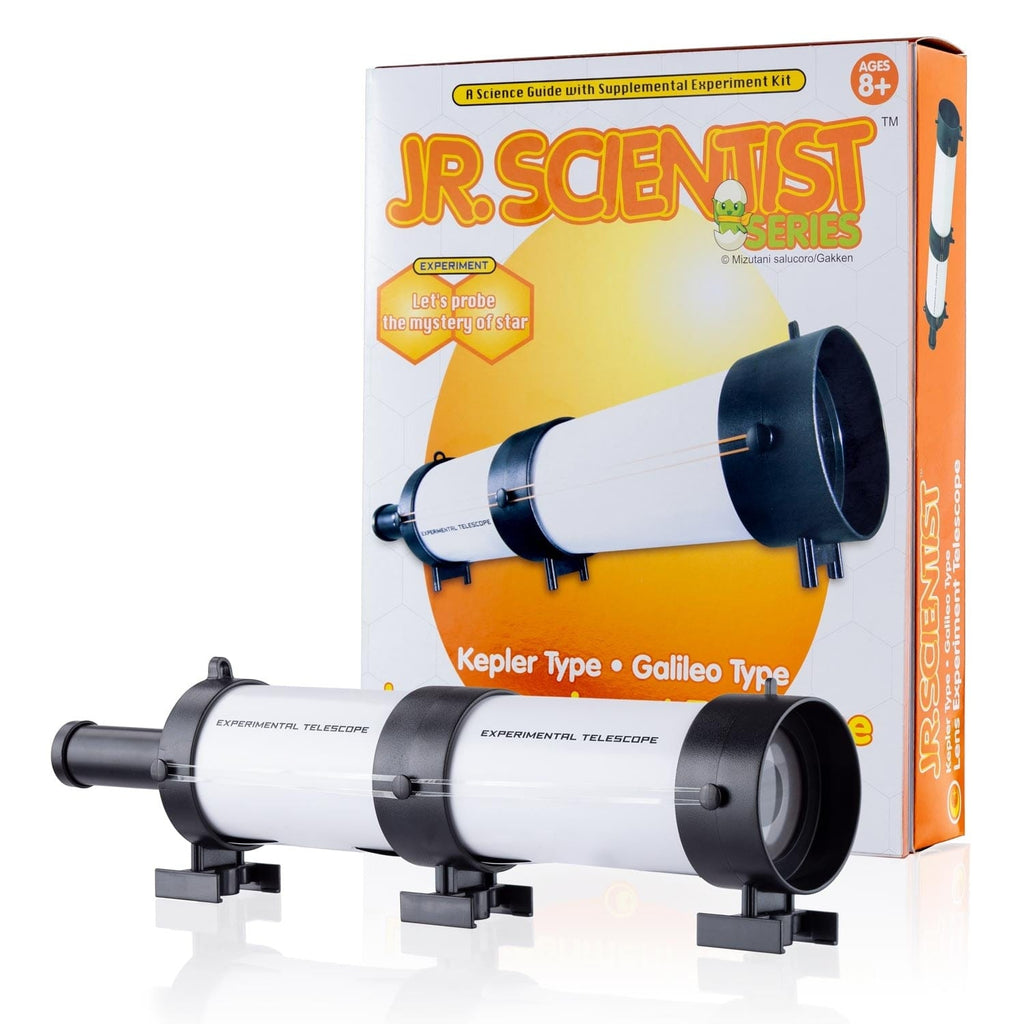 IQCREW® By AmScope Kids Build and Learn Optical Experiment Telescope Kit and Science Guide