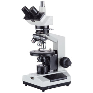 AmScope PZ200 Series Polarizing Trinocular Compound Microscope 40X-400X Magnification