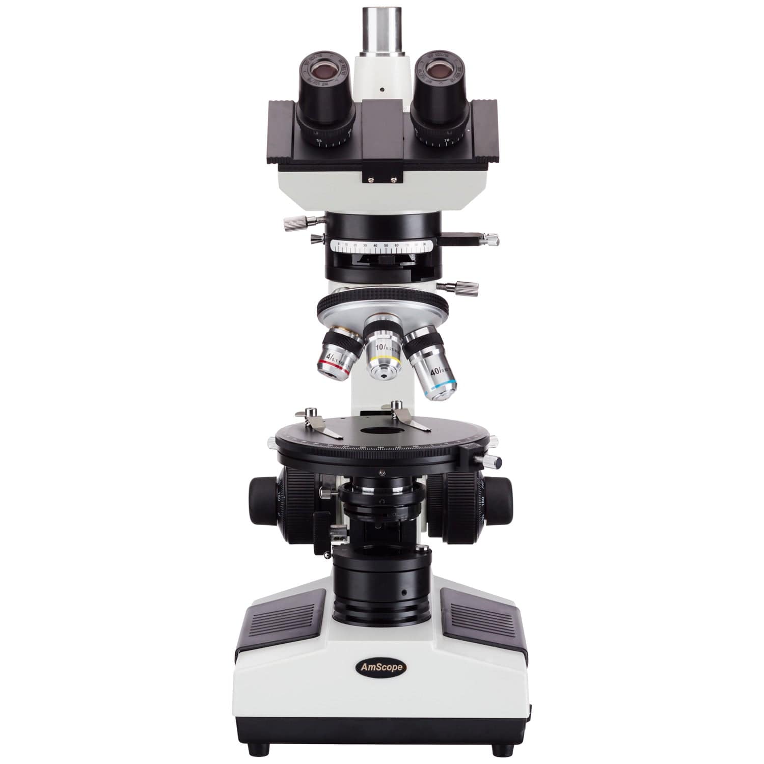 AmScope PZ200 Series Polarizing Trinocular Compound Microscope 40X-400X Magnification