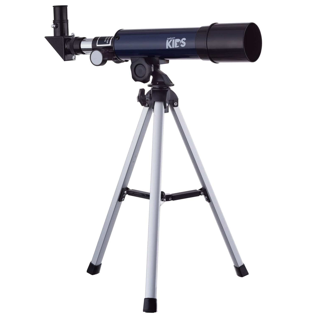AmScope 18X-90X Magnification 360x50mm Focal Length Kid's Compact Refractor Telescope with Tripod