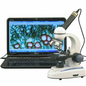 40X	1000X Biology Metal Glass Student Microscope with 1.3MP USB Digital Camera