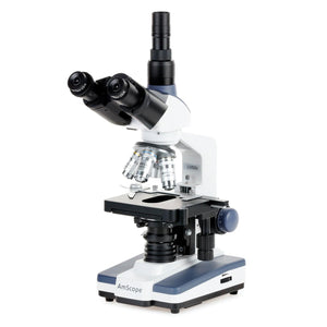 40X-2500X LED Lab Trinocular Compound Microscope w 3D 2-Layer Mechanical Stage Cyber Monday Special