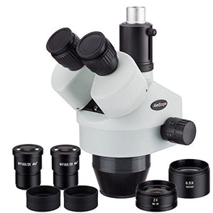 Amscope 3.5X-90X Trinocular Zoom Stereo Microscope Head