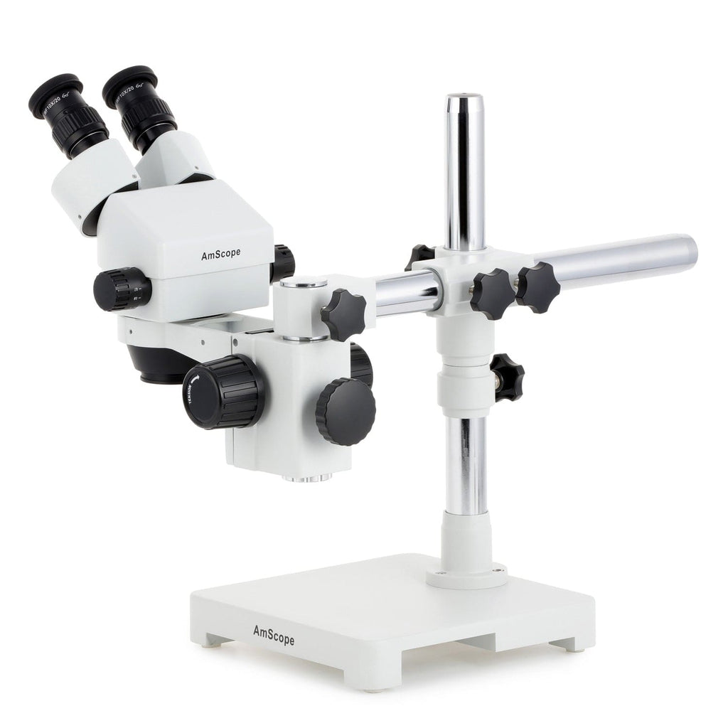 Amscope Mini Microscope AmScope SM-3 Series Zoom Binocular Stereo Microscope with 8W Fluoresce ...