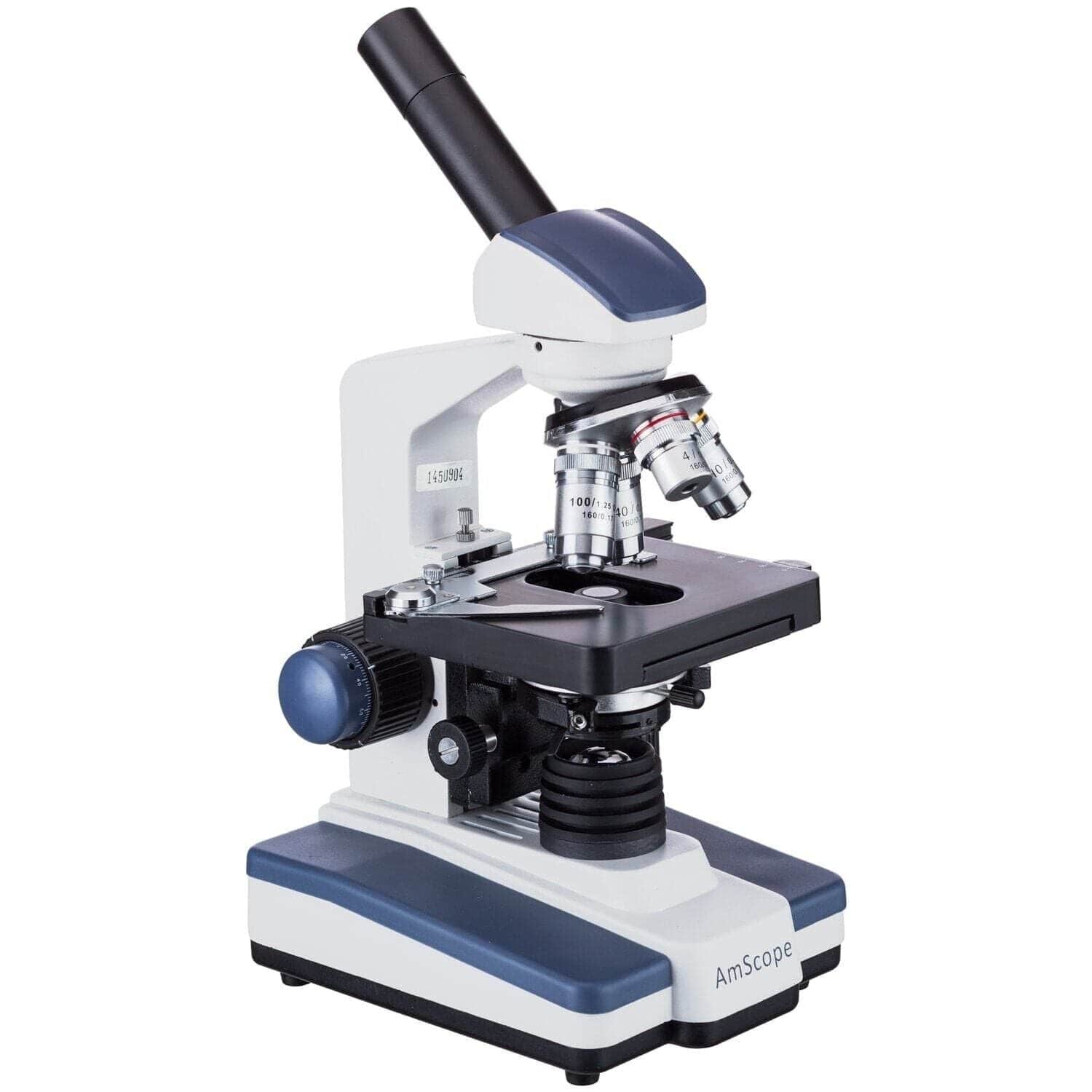 AmScope M620 Series Monocular LED Compound Microscope 40X-2500X Magnification With 9MP USB 2.0 C-mount Camera