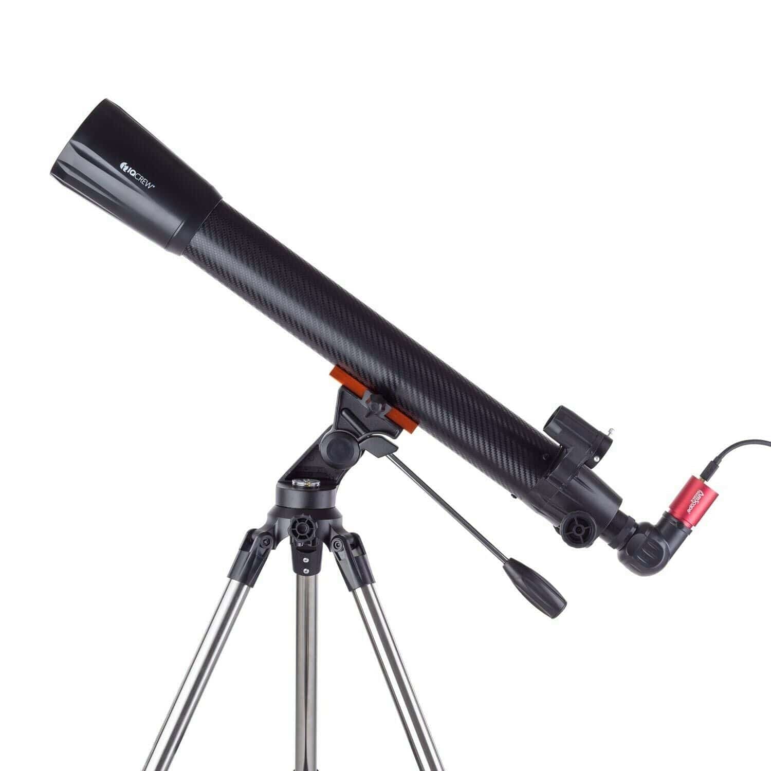 IQCrew 35X-525X 70mm f/10 Refractor Telescope with 2-Section Altazimuth Tripod
