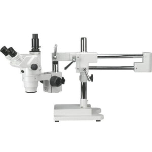 Amscope 6.7X-90X Ultimate Trinocular Stereo Zoom Microscope on 3D Boom Stand