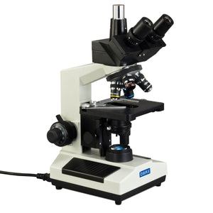 40X-2500X Trinocular Biological Compound Microscope with LED Light