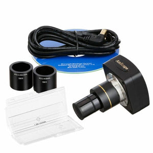 10MP USB Microscope Digital Camera for Video + Stills + Calibration Kit