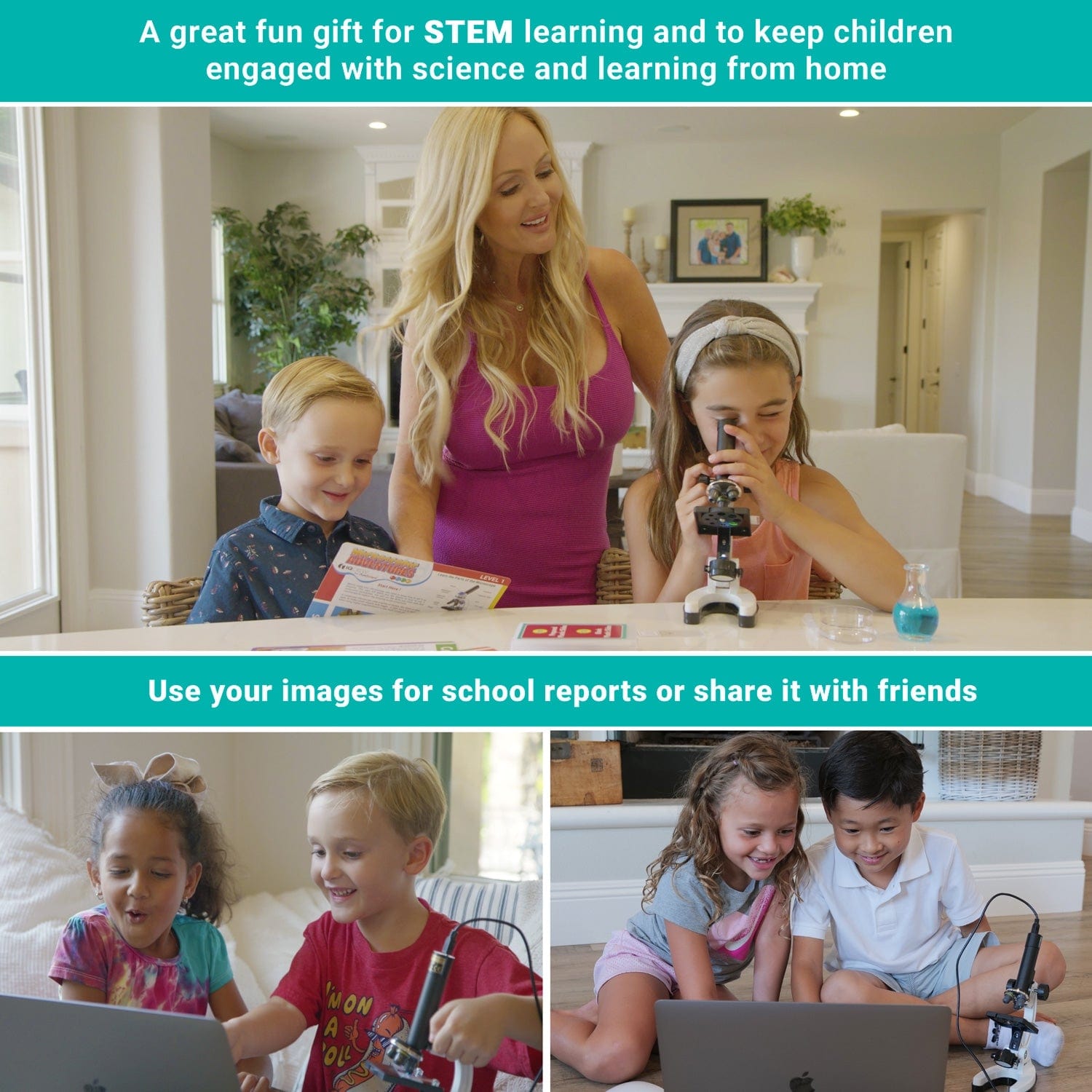 IQCREW by Amscope Kid’s 85+ piece Premium Compound Microscope, Color Camera and Interactive Kid’s Friendly Software Kit New Lower Price
