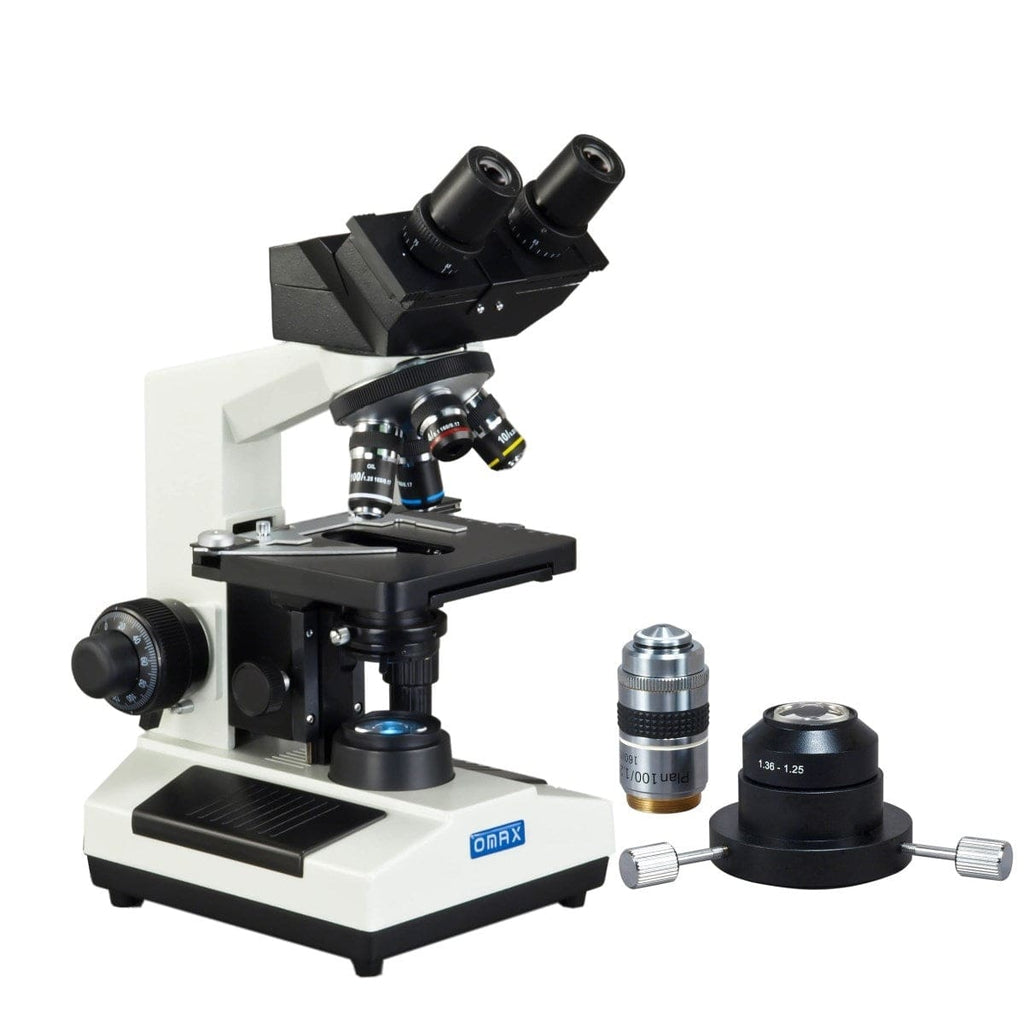 OMAX MD82 Series Binocular Compound Microscope 40X-2000X Magnification ...