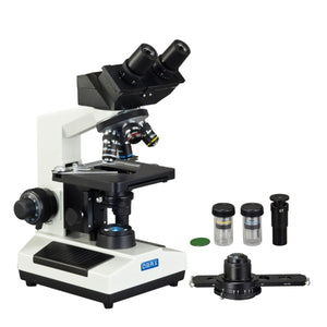 40X-2000X 3MP Digital Integrated Microscope with LED Illumination + 2-lens Plan Phase-contrast Darkfield Kit