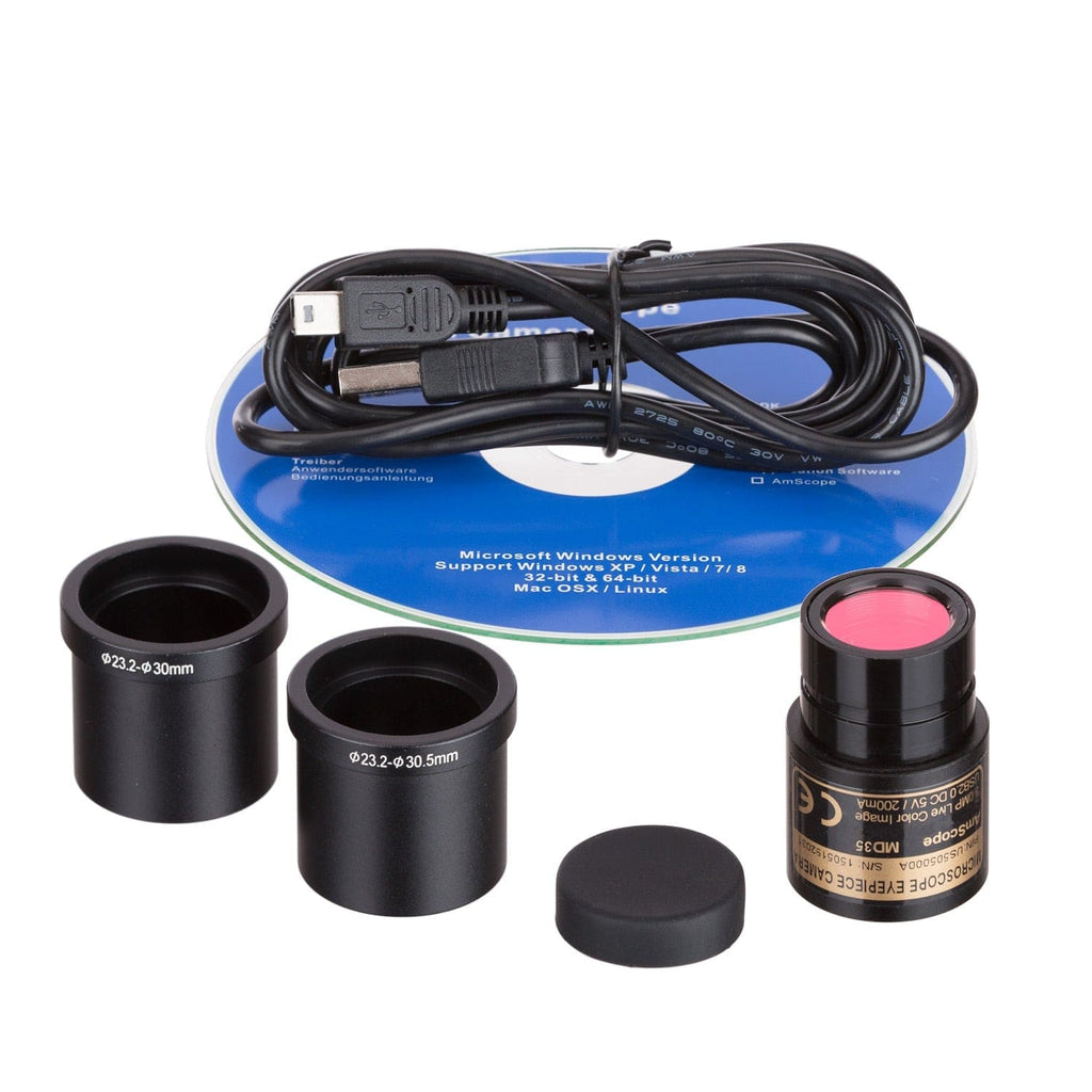 AmScope MD35 Digital Enabled Camera with Computer Connected USB 2.0 Co ...
