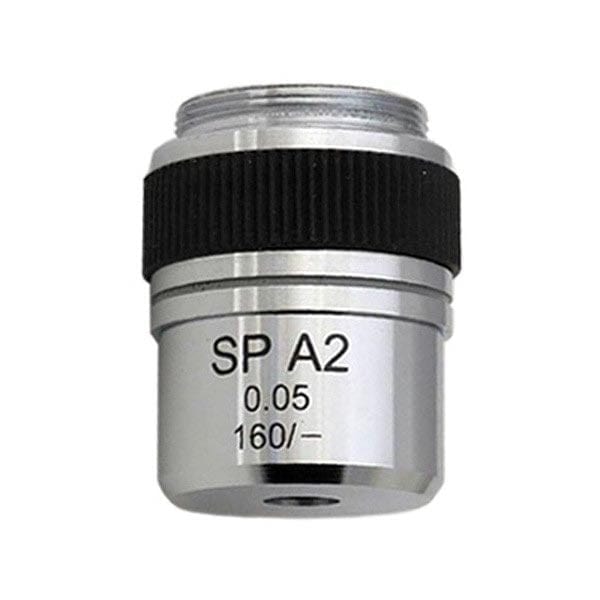 Microscope Objective Two Inch AmScope A2X Finite Semi-Plan Achromatic Biological Objective Lense wit ...