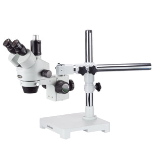 3.5X-180X Boom Stand Trinocular Zoom Stereo Microscope