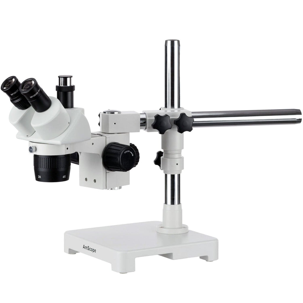 AmScope SW-3T Series Trinocular Stereo Microscope 20X-40X-80X Magnific ...